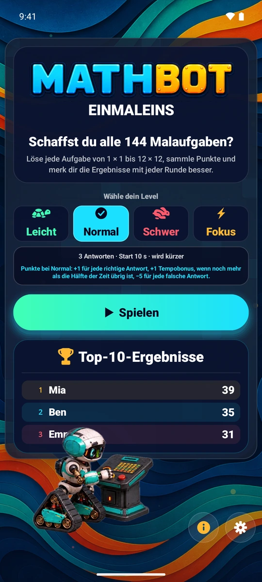 Wählen Sie, wie schwer es wird