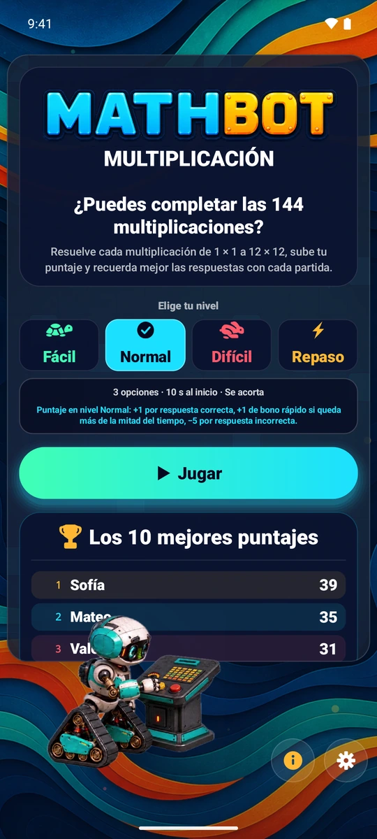 Usted elige la dificultad
