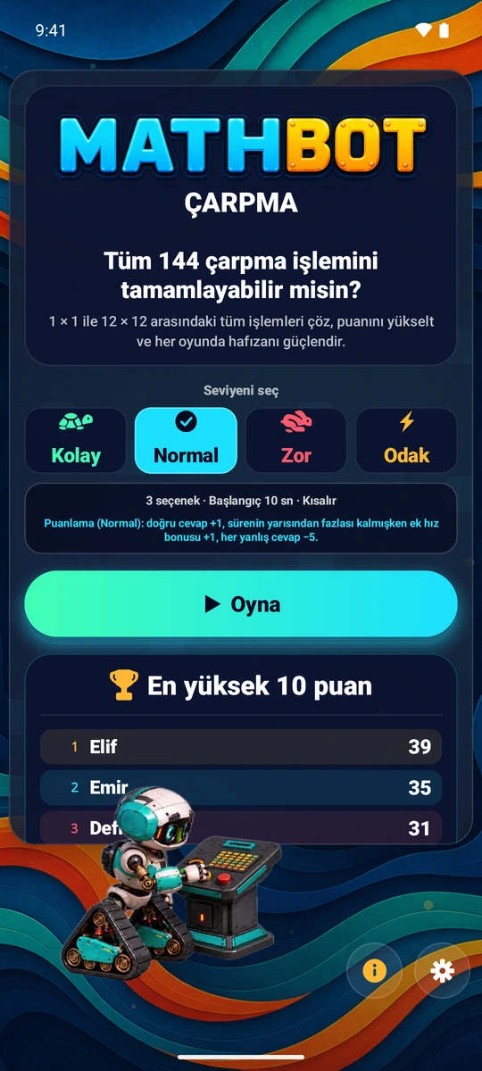 Ne kadar zor olacağını seçin