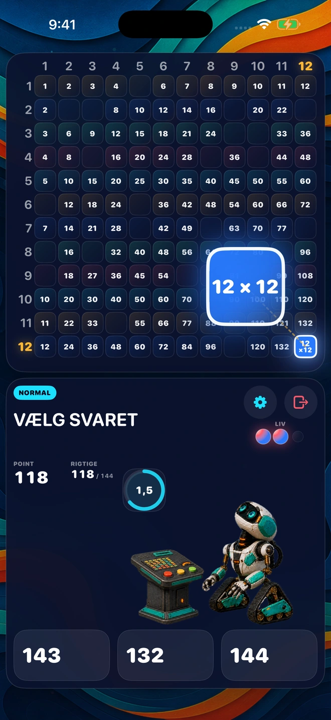 Sent i et spil, hvor de fleste af de 144 felter allerede er udfyldt