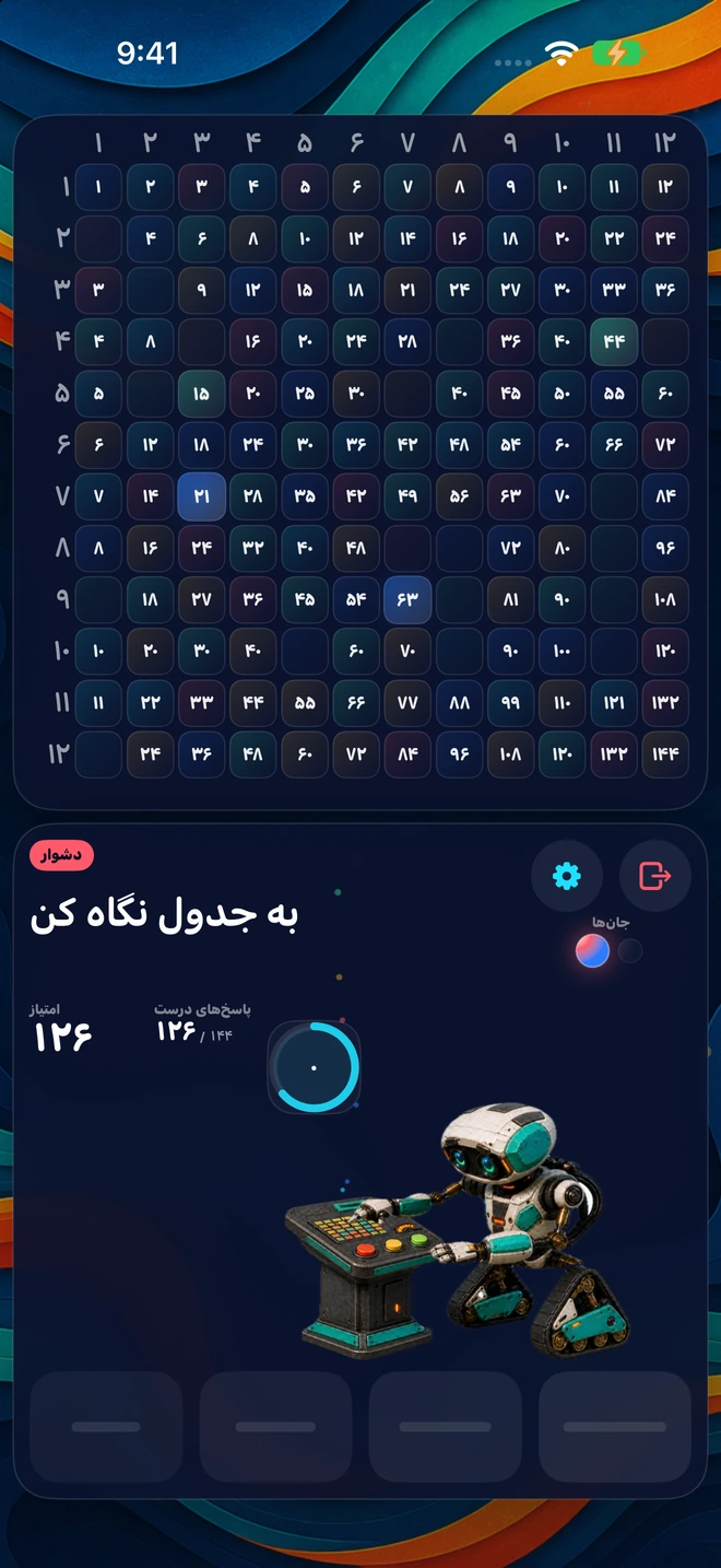 قرار گرفتن یک پاسخ درست روی جدول در زنجیرهای از ۵۰ پاسخ درست پیاپی